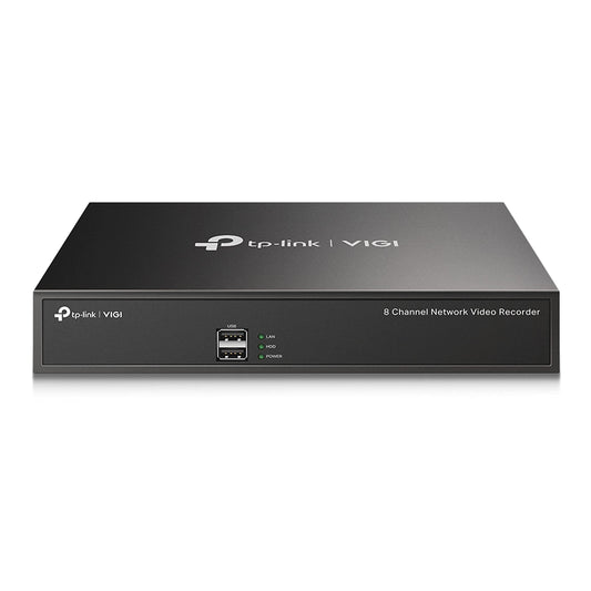 TP-Link VIGI NVR1008H VIGI 8 Channel Network Video Recorder | H.265+ | 80 Mbps Video Access Bandwidth | Two-Way Audio | Remote Monitoring | ONVIF, Black, (VIGINVR1008H) - Catchcraft Networks 